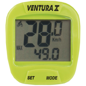 Велокомпьютер VENTURA Х, 10 функций, зеленый (5-244555)