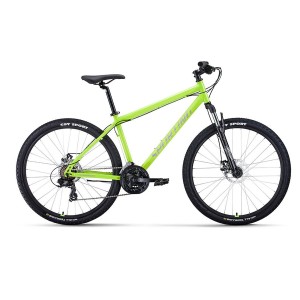 Велосипед 27,5' Forward Sporting 27,5 2.0 D Ярко-зеленый/серебристый 2023 г