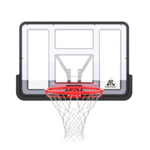Баскетбольный щит DFC BOARD44PVC. Баскетбольный щит для крепления на стену. Щит сделан из ПВХ, его размеры составляют 110 x 75 см. Вынос щита 85 см вместе с кольцом. Расстояние от креплений, до щита - 27 см, расстояние между креплениями щита составляет 7 