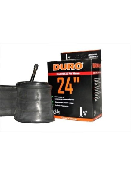 Велокамера 24" DURO 24х4,00/5,00 A/V/-48 DHB01081 Велокамера 24" DURO 24х4,00/5,00 A/V/-48 DHB01081