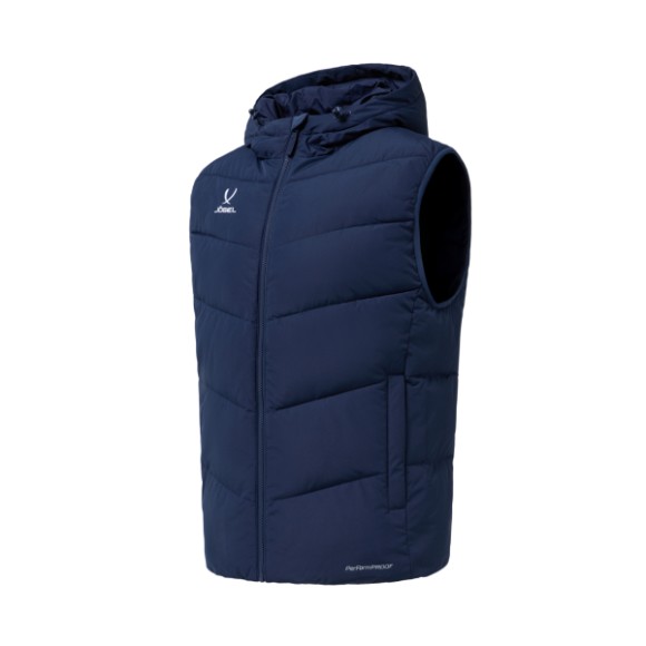 Жилет утепленный c капюшоном Jogel ESSENTIAL PerFormPROOF Padded Hooded Vest-K, темно-синий Жилет утепленный c капюшоном Jogel ESSENTIAL PerFormPROOF Padded Hooded Vest-K, темно-синий