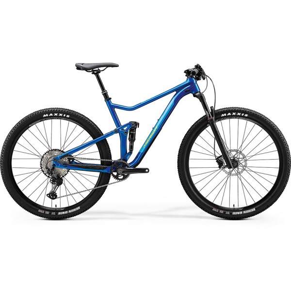 Велосипед Merida One-Twenty RC 9.XT Edition GlossyMediumBlue/LimeGreen 2020