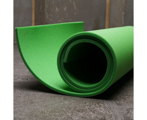 Коврик гимнастический рулонный однотонный 180*60*1 см зеленый