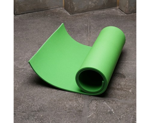 Коврик гимнастический рулонный однотонный 180*60*1 см зеленый