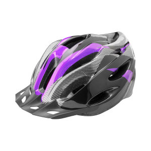 Шлем защитный FSD-HL021 (out-mold) L (58-60 см) чёрно-пурпурный/600124