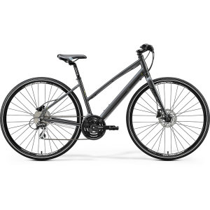 Велосипед Merida Crossway Urban 20-D Lady DarkSilver/Lime 2020