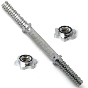 Гриф DFC RB16T. Нескользящие насечки для прочного хвата. Тип гантельный. Материал хромированный. Замок гайка фигурная. Длина общая 400 мм .Длина посадочного места 128 мм. Диаметр посадочный 26 мм Длина хвата 140 мм. Диаметр хвата 26 мм. Вес грифа 1,95 кг.