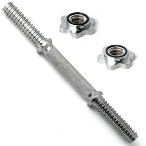 Гриф DFC RB16T. Нескользящие насечки для прочного хвата. Тип гантельный. Материал хромированный. Замок гайка фигурная. Длина общая 400 мм .Длина посадочного места 128 мм. Диаметр посадочный 26 мм Длина хвата 140 мм. Диаметр хвата 26 мм. Вес грифа 1,95 кг.