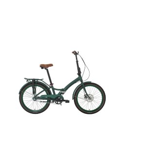 Складной прогулочный велосипед с оборудованием планетарного типа Shimano, 3 скорости. 

Технические особенности: алюминиевая рама сплав 6061, жесткая стальная вилка, двойные алюминиевые обода, передний тормоз - дисковый механический, задний - ножной, защи