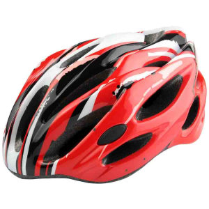 Шлем защитный MV-26 (in-mold) красно-бело-черный/600005