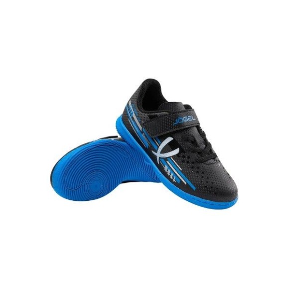Бутсы зальные Jogel Evofly IN Talant Black/blue, черный/голубой, детский Бутсы зальные Jogel Evofly IN Talant Black/blue, черный/голубой, детский