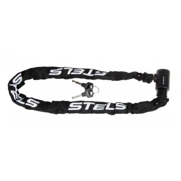 Цепь-замок STELS 85919 (1000мм) d 8mm в тканевой оплётке с ключом Цепь-замок STELS 85919 (1000мм) d 8mm в тканевой оплётке с ключом
