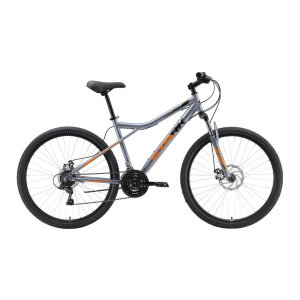 Велосипед Stark'23 Slash 27.1 D серебристый/оранжевый/черный