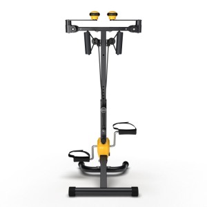 Велотренажер двойной DFC B810Y dual bike. Велотренажёр двойной с накладками и ручками ярко-жёлтого цвета для домашнего использования. Многофункциональная модель позволяет тренировать как руки, так и ноги одновременно или врозь. Для разнообразия тренировок