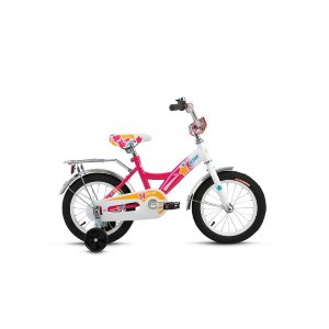 ALTAIR City girl 14 – красивый и надежный велосипед для девочек 3-5 лет (ростом 90-110 см). Идеально подойдет для того, чтобы научится держать равновесие и освоить все навыки управления велосипедом. Поддерживающие колеса можно будет снять, когда ребенок п