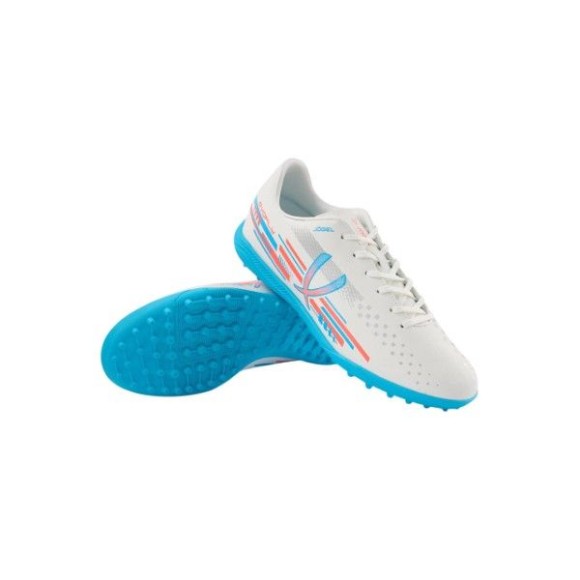Бутсы многошиповые Jogel Evofly TF Talant White/blue, белый/голубой Бутсы многошиповые Jogel Evofly TF Talant White/blue, белый/голубой