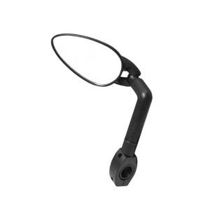 Зеркало эллипт. 3' плоское 2 степ. своб. кольц. крепление, черное (6-647332)