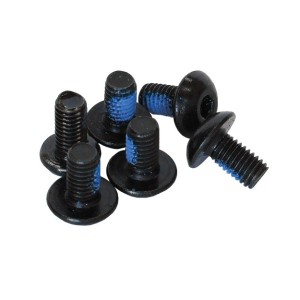 Болты д/крепл. торм. диска CLARKS CRB-6PB 6 шт., длина 10мм, резьба М5, сталь, черный (3-466)