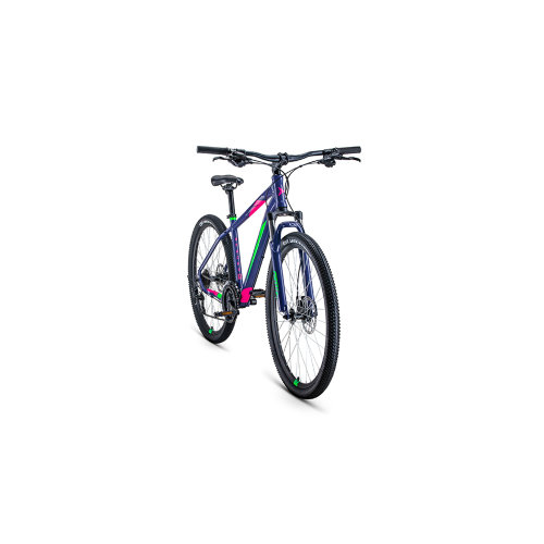 Велосипед 27,5' Forward Apache 27,5 3.2 disc AL Фиолетовый/Зеленый 20-21 г