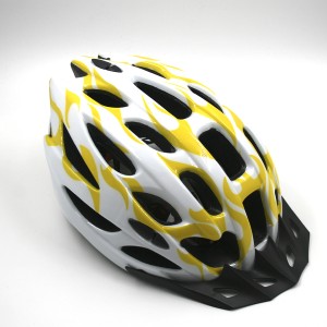 Шлем защитный FSD-HL003 (in-mold) L (54-61 см) жёлто-белый/600307 
Предназначен для защиты головы при ударах при катании на велосипедах, скейтбордах, роликовых коньках и т.п. 
Внешний слой - поликарбонат
Внутренний, поглощающий энергию удара, слой - пеноп