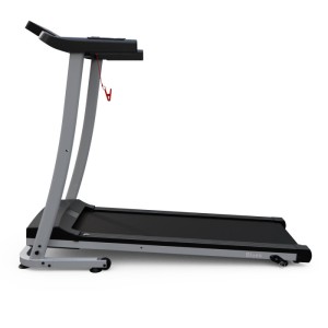 Беговая дорожка DFC Blues. Электрическая беговая дорожка DFC Blues - идеальный инструмент для поддержания физической формы и общего здоровья в домашних условиях. Её стильный серый цвет и складная конструкция делают её компактной и удобной для хранения, чт