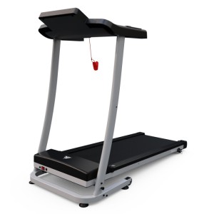 Беговая дорожка DFC Blues. Электрическая беговая дорожка DFC Blues - идеальный инструмент для поддержания физической формы и общего здоровья в домашних условиях. Её стильный серый цвет и складная конструкция делают её компактной и удобной для хранения, чт