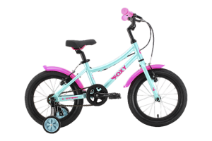 Велосипед Stark'24 Foxy Girl 16 бирюзовый/розовый HQ-0014336.
Велосипед, предназначенный для детей в возрасте от трех до шести лет, без переключения передач. 
Технические особенности: алюминиевая рама AL-6061, жесткая алюминиевая вилка Stark Rigid, двойны