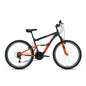 Велосипед 26' Altair MTB FS 26 1.0 18 ск Серый/Оранжевый 19-20 г