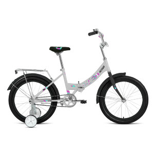 Складной велосипед, предназначенный для детей в возрасте от пяти до девяти лет, без переключения передач. 
 
 Технические особенности: складная стальная рама Hi-Ten, жесткая стальная вилка, двойные алюминиевые обода, ножные педальные тормоза, съемные боко