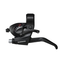 Шифтер/тормозная ручка Shimano Tourney ST-EF41 черный лев 3ск б/уп ASTEF41LBL