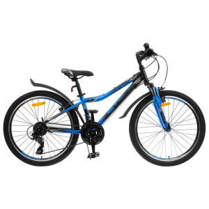 Велосипед Stels Navigator 24' 410 V 21 sp V010 Чёрный/Синий (LU091557)