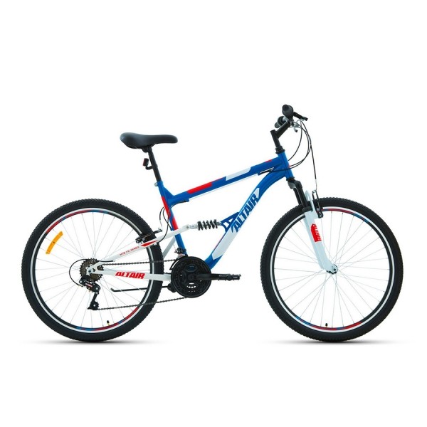 Велосипед 26' Altair MTB FS 26 1.0 18 ск Синий/Красный 19-20 г