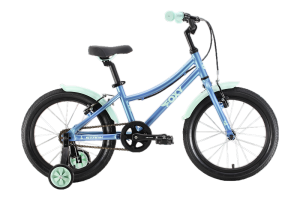 Велосипед Stark'24 Foxy Girl 18 синий/мятный HQ-0014333.
Велосипед, предназначенный для детей в возрасте от четырех до восьми лет, без переключения передач. 
Технические особенности: алюминиевая рама AL-6061, жесткая алюминиевая вилка Stark Rigid, двойные