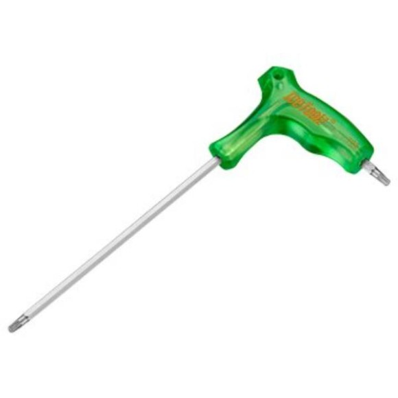 Ключ-звездочка IceToolz 7T25 (Torx T25) — надежный инструмент для обслуживания велосипеда и работы с крепежом стандарта Torx. Удобная Т-образная ручка обеспечивает комфортный хват и позволяет выполнять работу быстрее и точнее.
• Модель: IceToolz 7T25 — п Ключ-звездочка IceToolz 7T25 (Torx T25) — надежный инструмент для обслуживания велосипеда и работы с крепежом стандарта Torx. Удобная Т-образная ручка обеспечивает комфортный хват и позволяет выполнять работу быстрее и точнее.
• Модель: IceToolz 7T25 — п