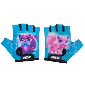 Велоперчатки Velrosso для девочек 'розовая кошка'