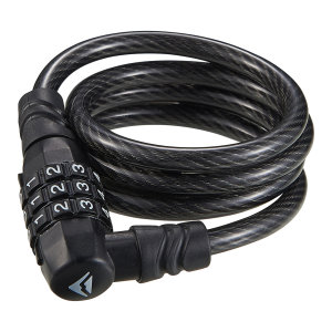 Замок противоугонный Merida 3 Digits Combination Cable Lock 90см*8мм, 220гр. Black/White(2134002606)