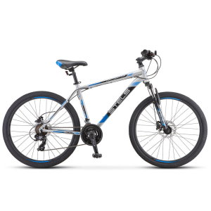 Велосипед Stels Navigator 500 D F010 Серебристый/Синий 26 (LU093937)