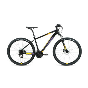 Велосипед 27,5' Forward Apache 27,5 3.2 HD AL Черный/Оранжевый 2022 г
