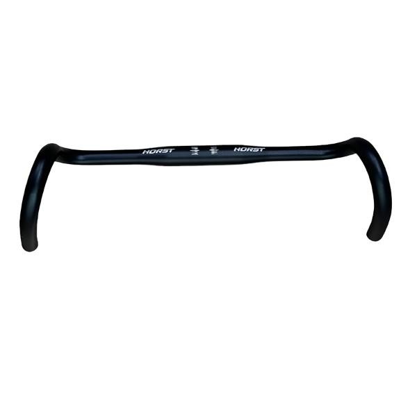 Руль HORST ROAD HB-320 'баран' 420х23,8x31.8 мм 20° алюм., черный мат. (00-180820)