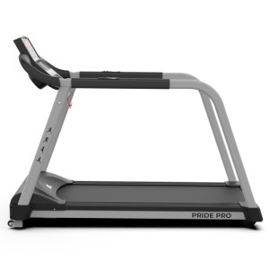 Беговая дорожка DFC PRIDE PRO для реабилитации. PRIDE PRO – лучшая среди реабилитационных дорожек DFC. Благодаря своей конструкции с поручнями и точечному изменению скорости в 0,1 км/ч, пользователь может заниматься с минимальной нагрузкой на организм. По