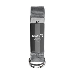 Ремень для йоги STARFIT YB-100 240 см, темно-серый
