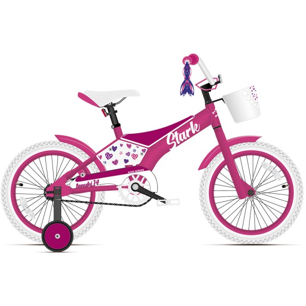 Велосипед Stark'21 Tanuki 14 Girl розовый/фиолетовый HQ-0004370