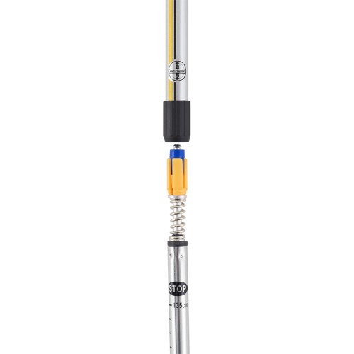 Палки для скандинавской ходьбы BERGER Blade, 77-135 см, 2-секционные, серебристый/желтый/черный