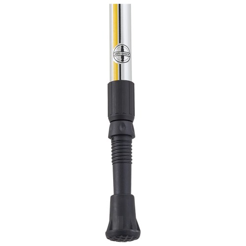 Палки для скандинавской ходьбы BERGER Blade, 77-135 см, 2-секционные, серебристый/желтый/черный