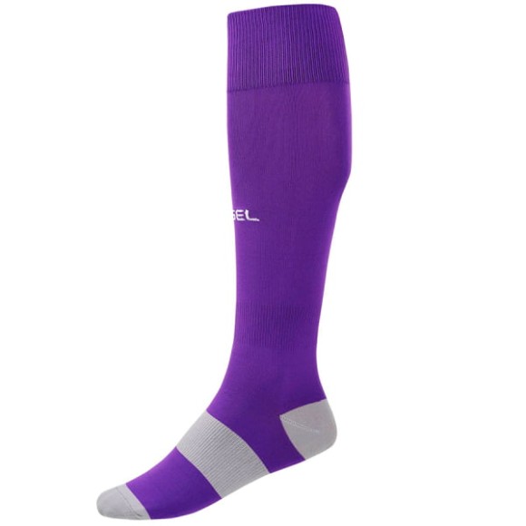 Гетры футбольные Jogel CAMP BASIC SOCKS JC1GA0127.P3, фиолетовый/серый/белый Гетры футбольные Jogel CAMP BASIC SOCKS JC1GA0127.P3, фиолетовый/серый/белый