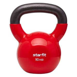 Гиря виниловая STARFIT DB-401 16 кг, красный.