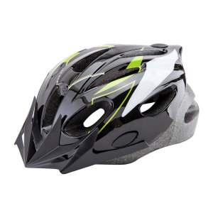 Шлем защитный MB-11 (out mold) черно-бело-зеленый/600134