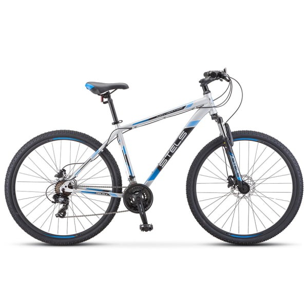 Велосипед Stels Navigator 900 D F010 Серебристый/Синий 29 (LU093939)