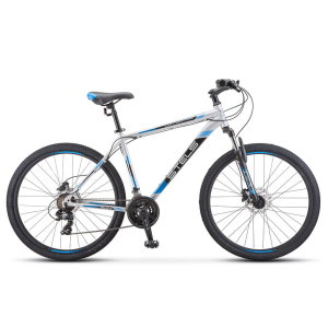 Велосипед Stels Navigator 700 D F010 Серебристый/Синий 27.5 (LU093938)