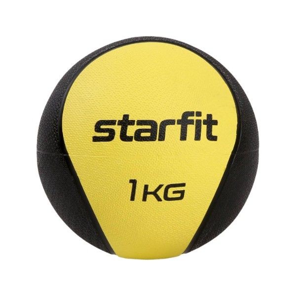 Медбол высокой плотности STARFIT GB-702 1 кг, желтый